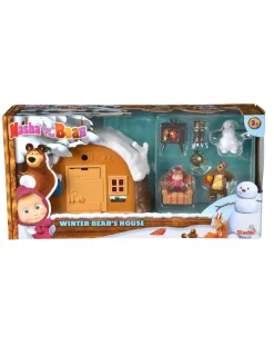 Masha&Orso Giochi Interattivi E Prescolari-Masha & Orso - Masha Casa Di Orso Neve Con Personaggi