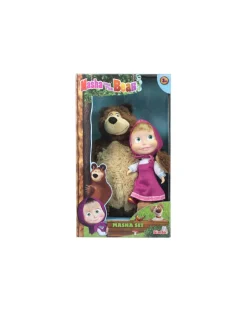 Masha&Orso Bambole Personaggi E Accessori-Masha & Orso - Orso Masha 43 Cm. Con Masha Cm. 23In Scatola Vetrina