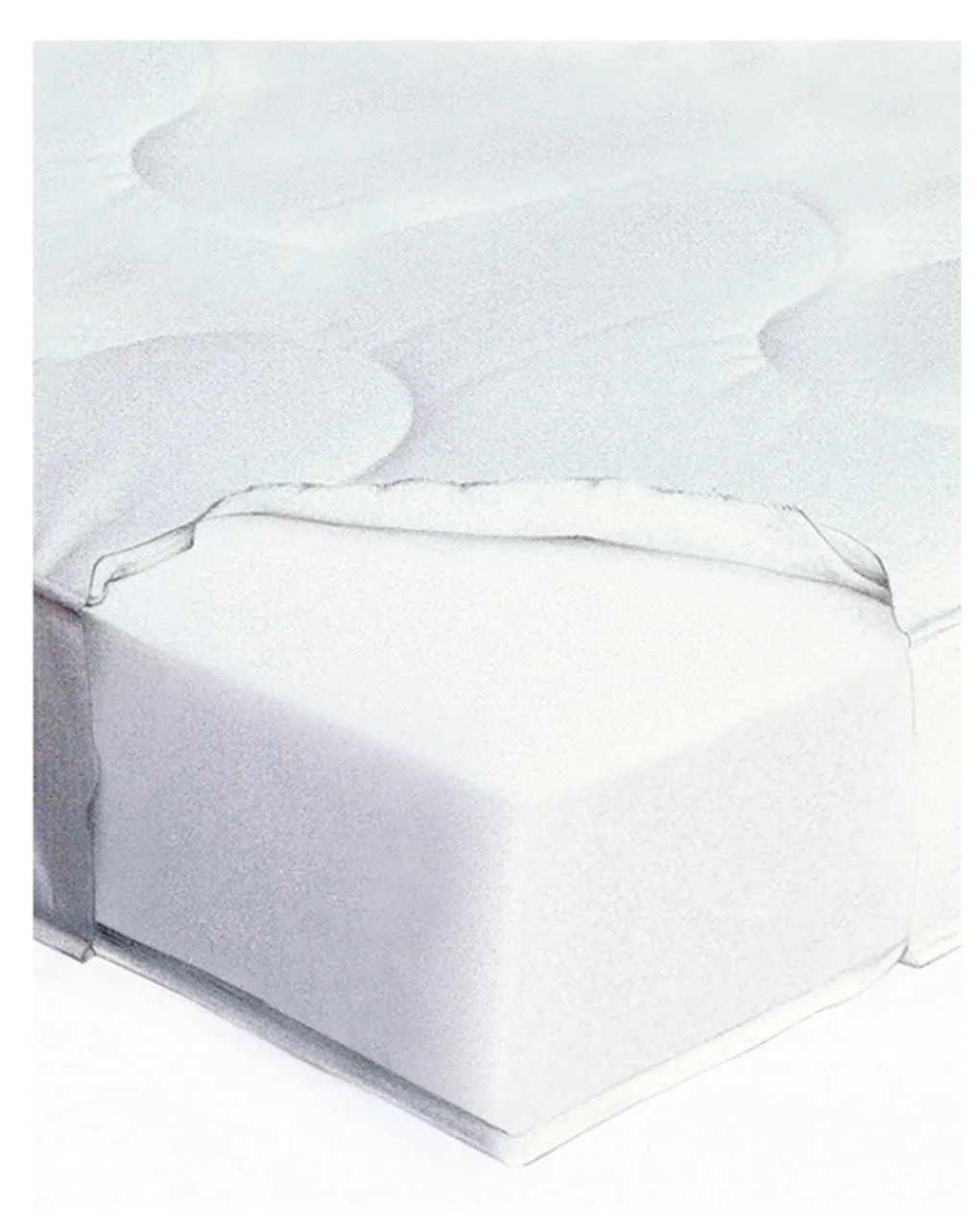 Giordani Materassi E Cuscini-Materasso Antiacaro Per Lettino 125 X 62 Cm