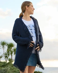 Prenatal Cappotti E Piumini-Maxi Cardigan Premaman Con Frange