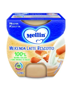 Plasmon Merende Al Latte E Yogurt-Mellin - Merenda Latte Biscotto 2X100G