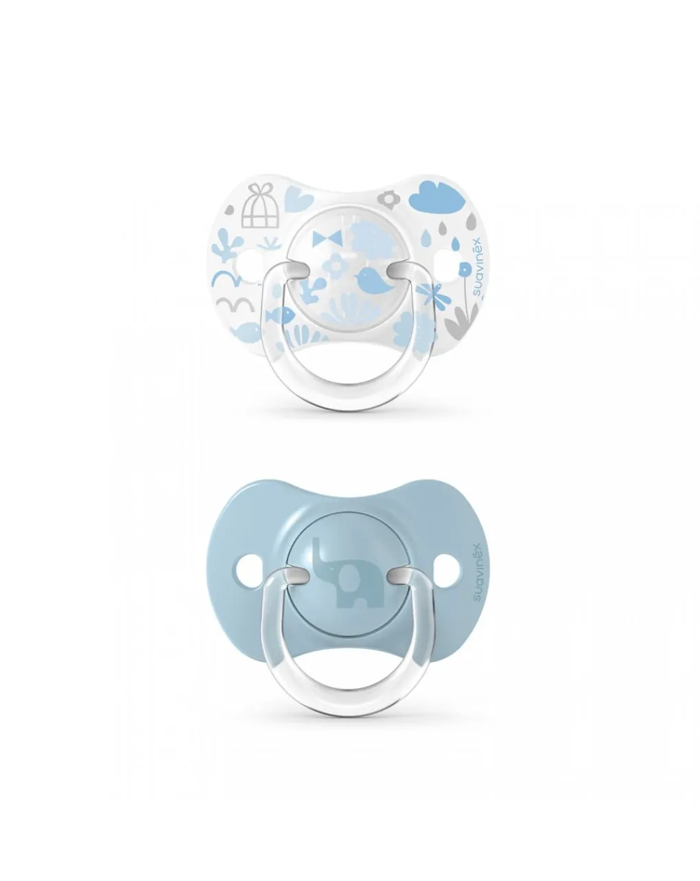 Suavinex Succhietti-Memories Succhietto Silicone 6/18M Tettina Sx Pro 2Pz Azzurro
