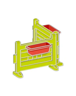Smoby Casette E Tende-Modulo Steccato Con Fioriere Per Casette -