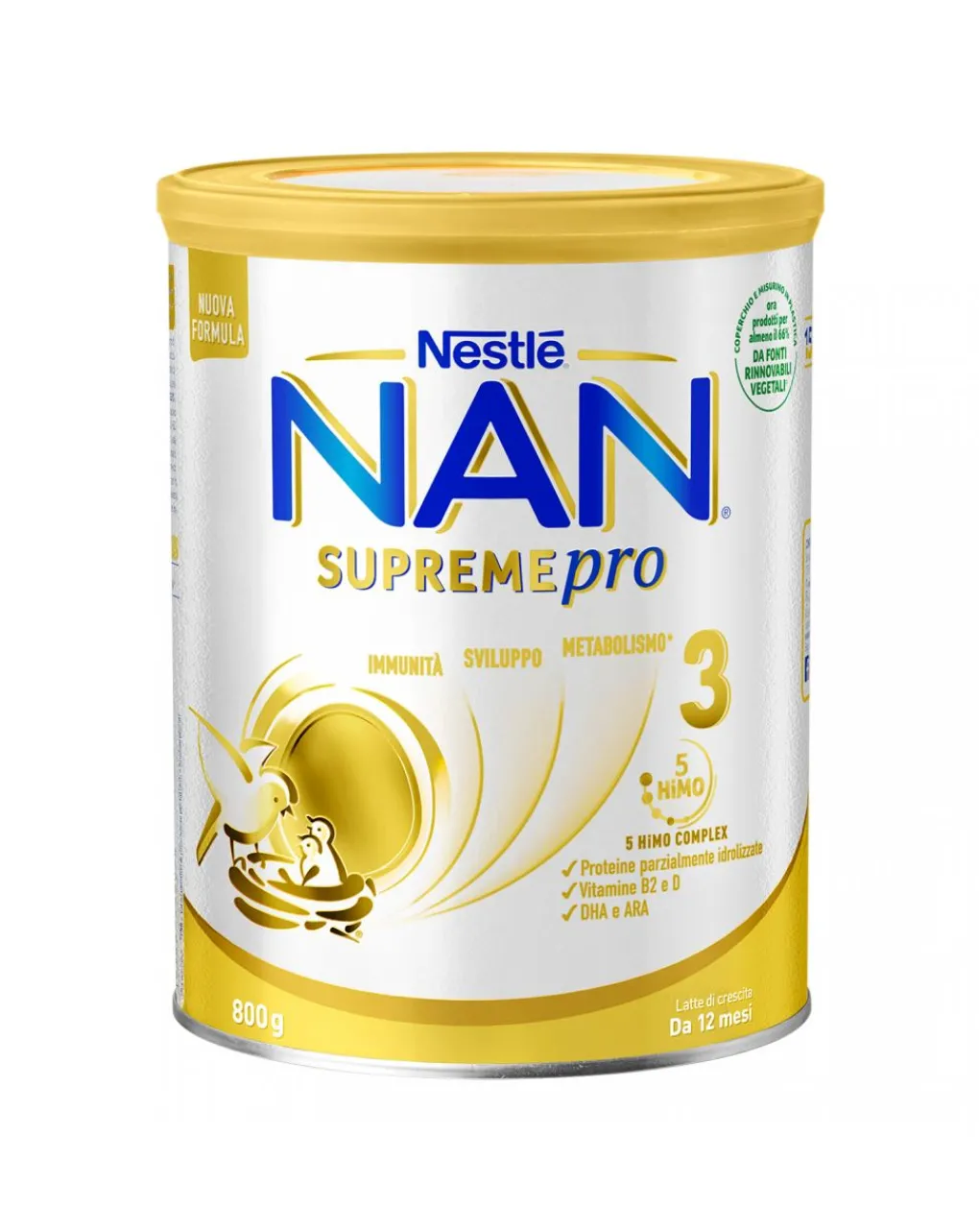 Nestle Latte Crescita 3 4 5-Nan Supremepro 3Da 12 Mesi. Latte Di Crescita In Polverelatta Da 800G
