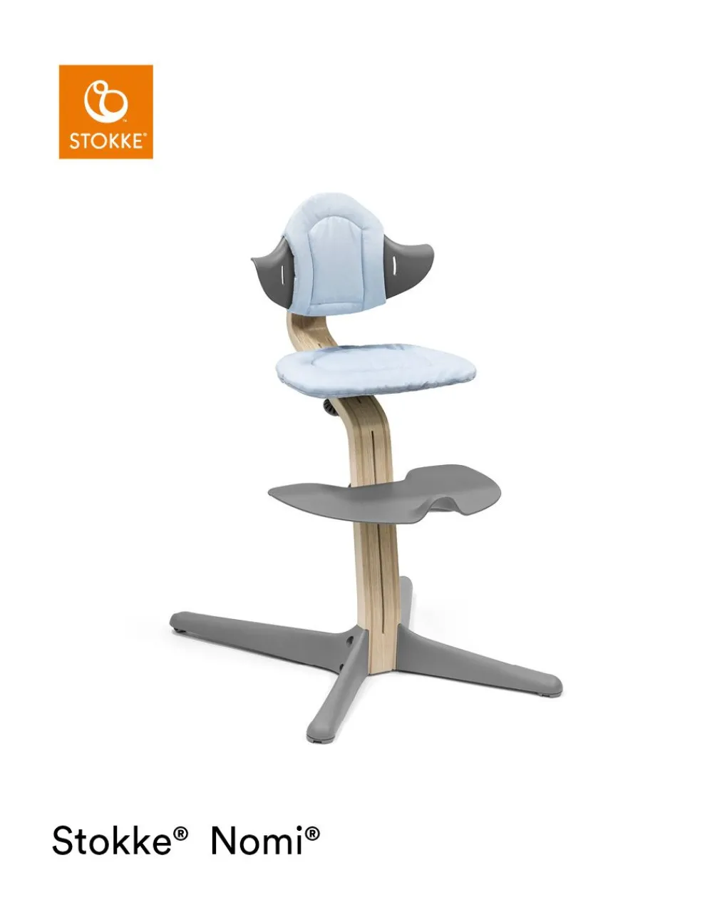Stokke Accessori Seggioloni-Nomi? Cuscino Grey Blue- ?
