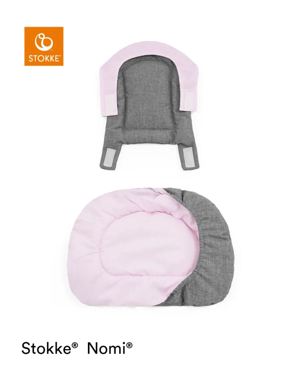Stokke Accessori Seggioloni-Nomi? Cuscino Grey Pink- ?