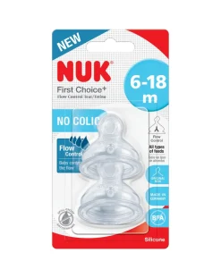 Nuk Tettarelle-Tettarelle Fc + Flow Control Sil 6-18 2Pz