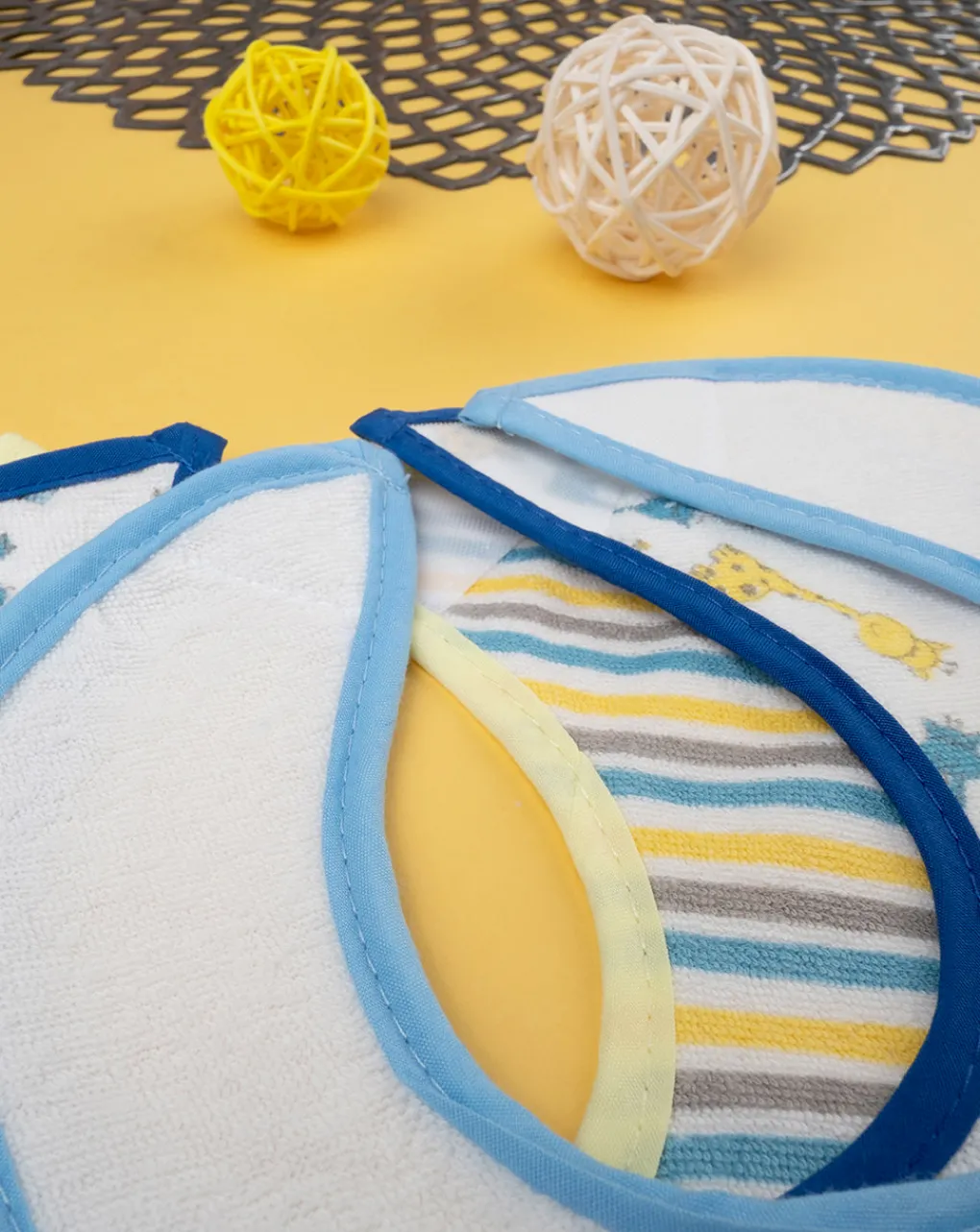 Prenatal Bavaglini-Pack 3 Bavaglini Grandi In Spugna Plastificati