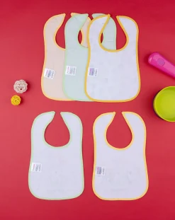 Prenatal Bavaglini-Pack 5 Bavaglini Grandi In Spugna Plastificati
