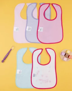 Prenatal Bavaglini-Pack 5 Bavaglini Grandi In Spugna Plastificati