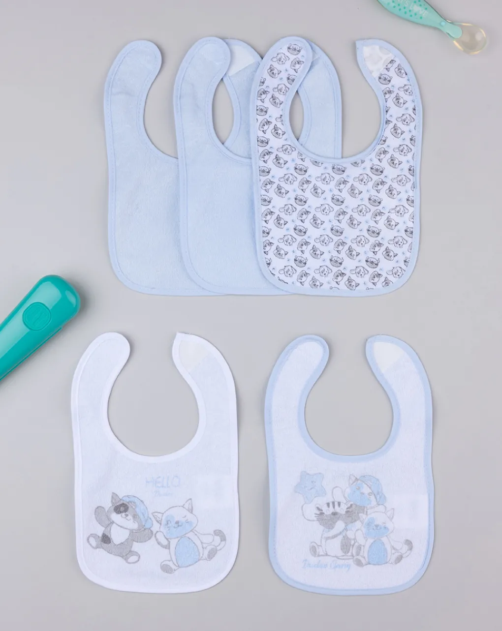 Prenatal Bavaglini-Pack 5 Bavaglini Plastificati