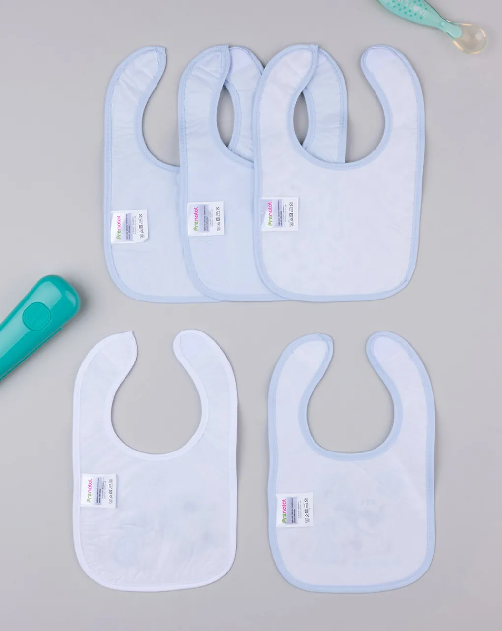 Prenatal Bavaglini-Pack 5 Bavaglini Plastificati