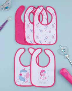 Prenatal Bavaglini-Pack 5 Bavaglini Spugna Bimba