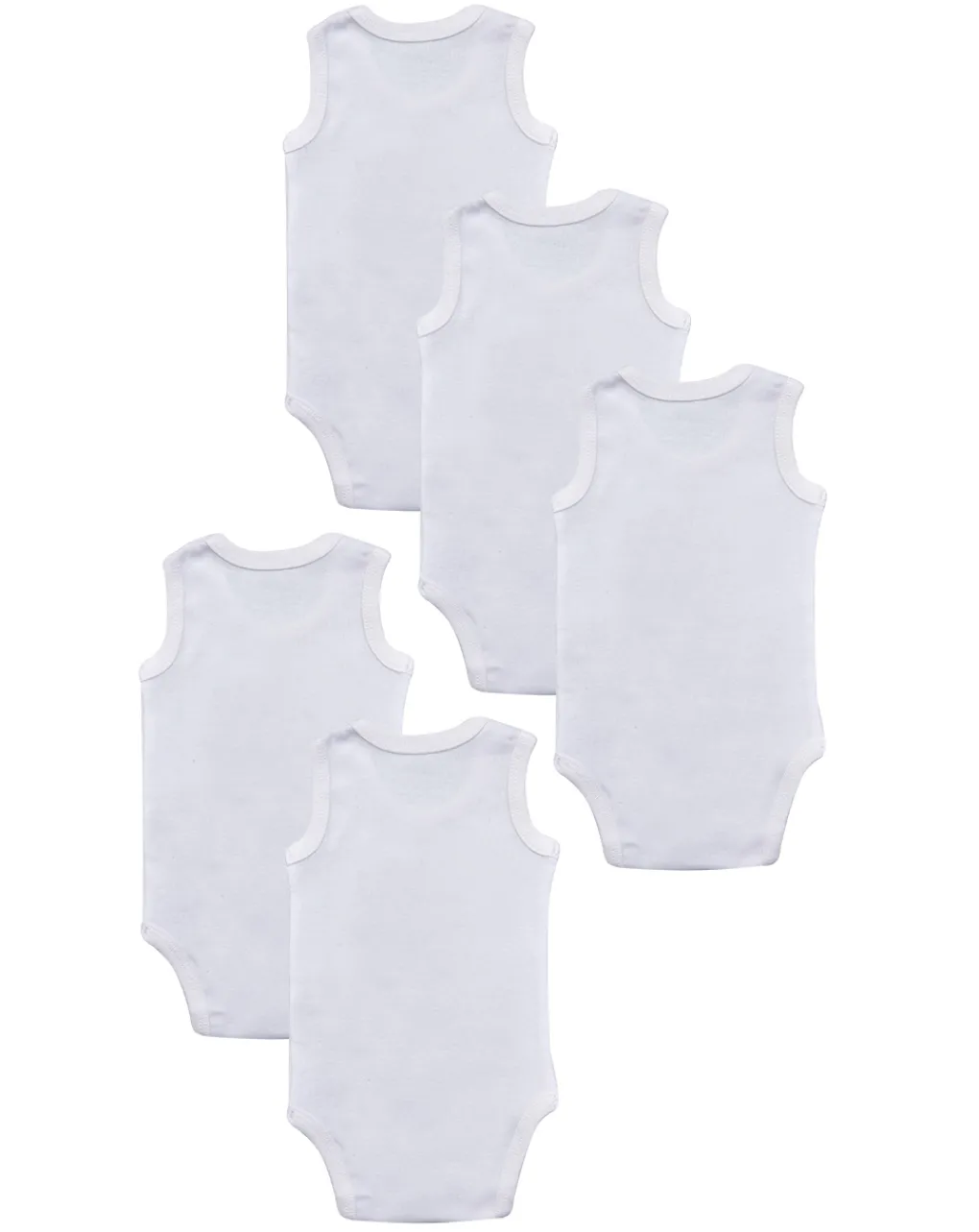 Prenatal Magliette E Body Intimi-Pack 5 Body Bianchi Con Animaletti