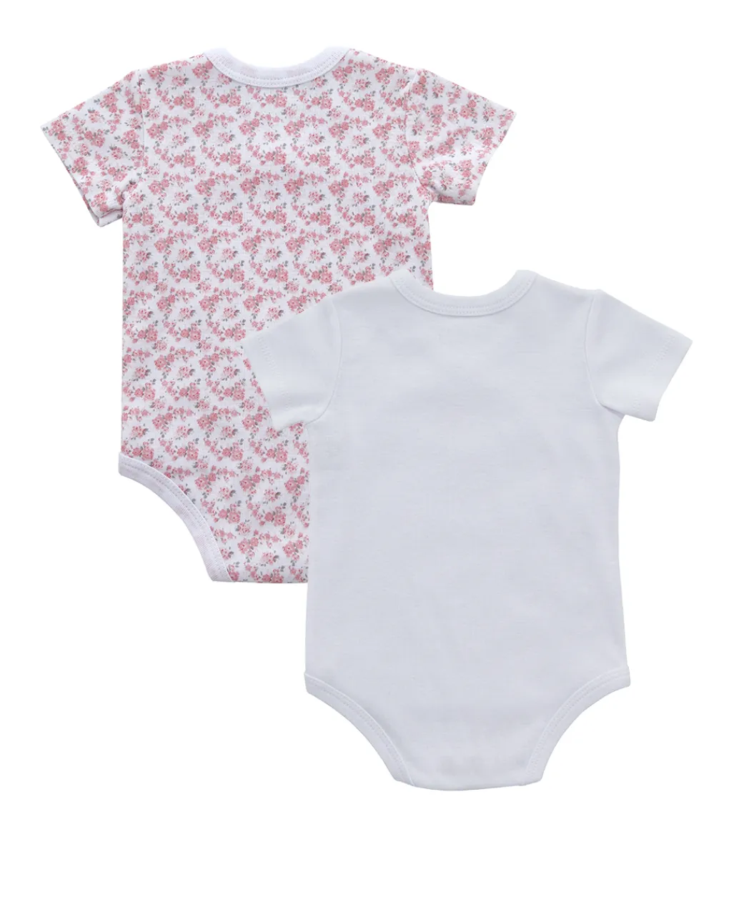 Prenatal Magliette E Body Intimi-Pack 2 Body Bianco E Rosa Chiaro