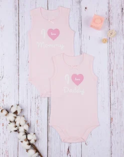 Prenatal Body Intimo E Calze-Pack 2 Body Bimba Rosa