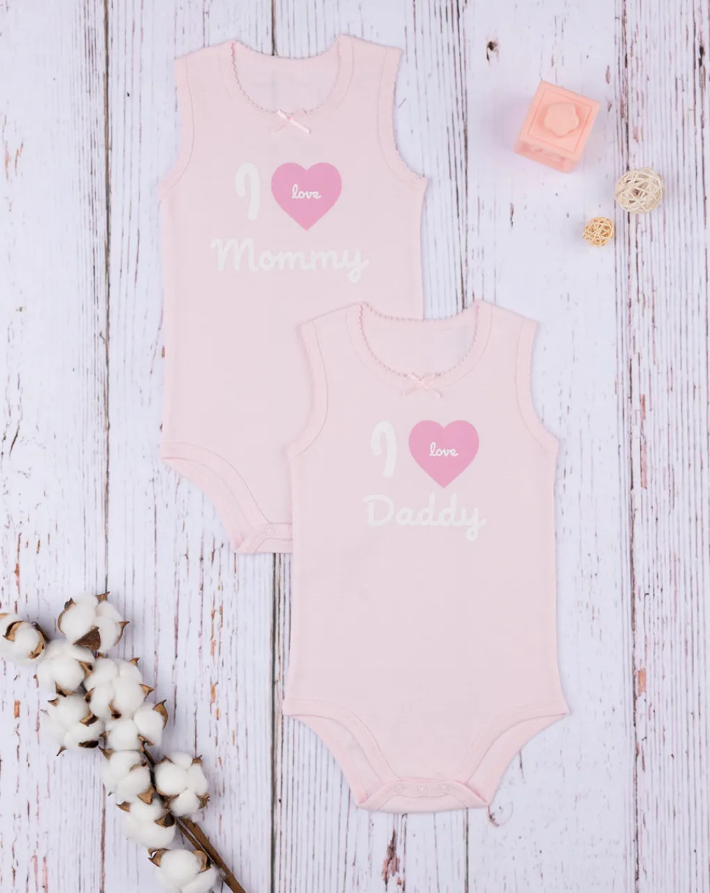Prenatal Body Intimo E Calze-Pack 2 Body Bimba Rosa