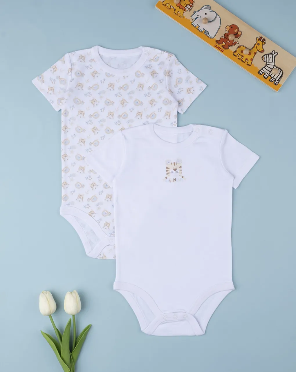 Prenatal Body Intimo E Calze-Pack 2 Body Boy "Tigre”