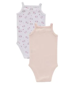 Prenatal Magliette E Body Intimi-Pack 2 Body Con Spalline Strette