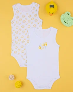Prenatal Body Intimo E Calze-Pack 2 Body Costina Bimbo "Giungla”