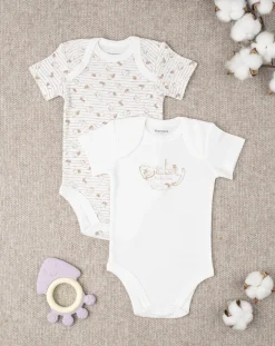 Prenatal Magliette E Body Intimi-Pack 2 Body Girl "Baby” Organic - Cotton