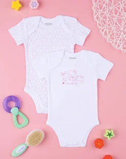 Prenatal Magliette E Body Intimi-Pack 2 Body Intimi Girl "Cats”