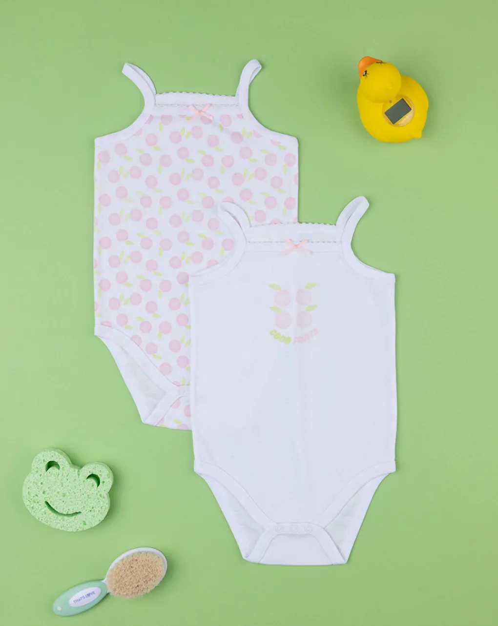 Prenatal Body Intimo E Calze-Pack 2 Body Neonata A Costine Oeko-Tex