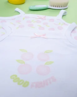 Prenatal Body Intimo E Calze-Pack 2 Body Neonata A Costine Oeko-Tex