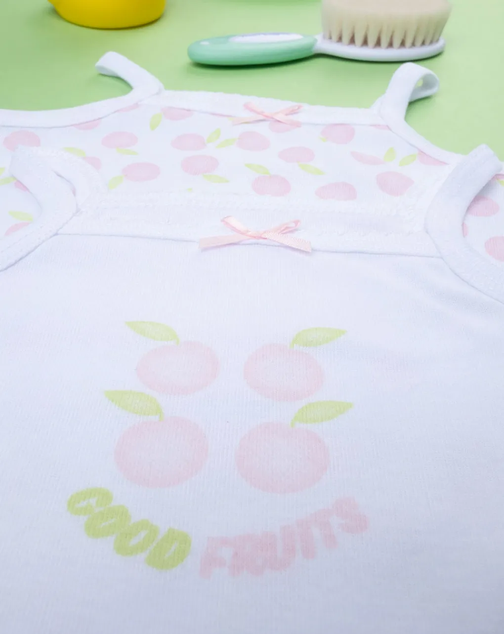 Prenatal Body Intimo E Calze-Pack 2 Body Neonata A Costine Oeko-Tex