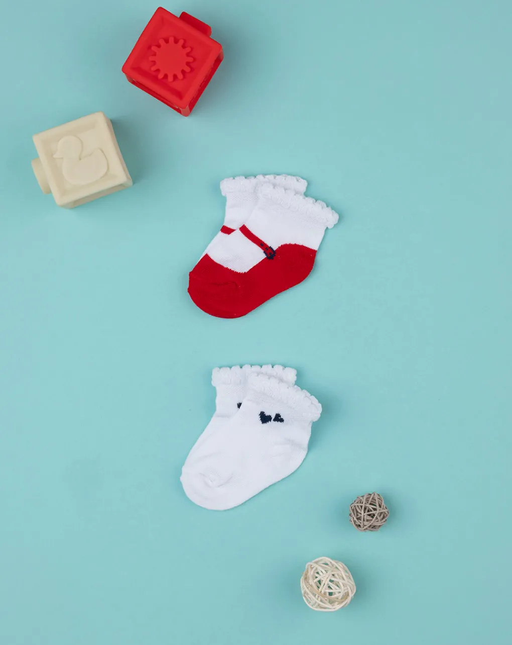 Prenatal Scarpine E Calze-Pack 2 Calze Bimba Organic Cotton
