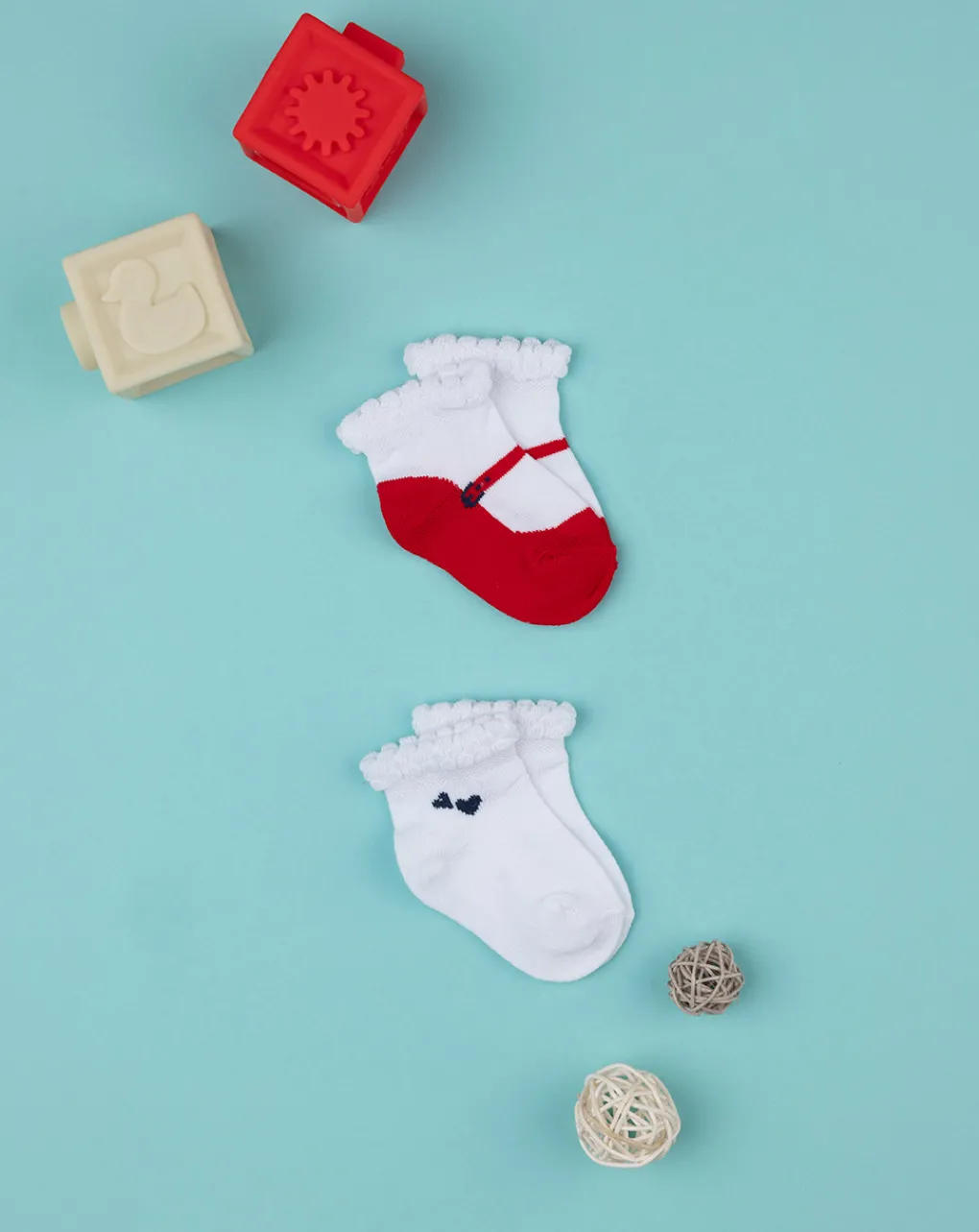 Prenatal Scarpine E Calze-Pack 2 Calze Bimba Organic Cotton