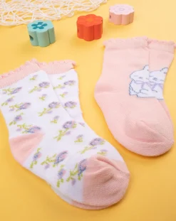 Prenatal Scarpine E Calze-Pack 2 Calze Bimba Rosa