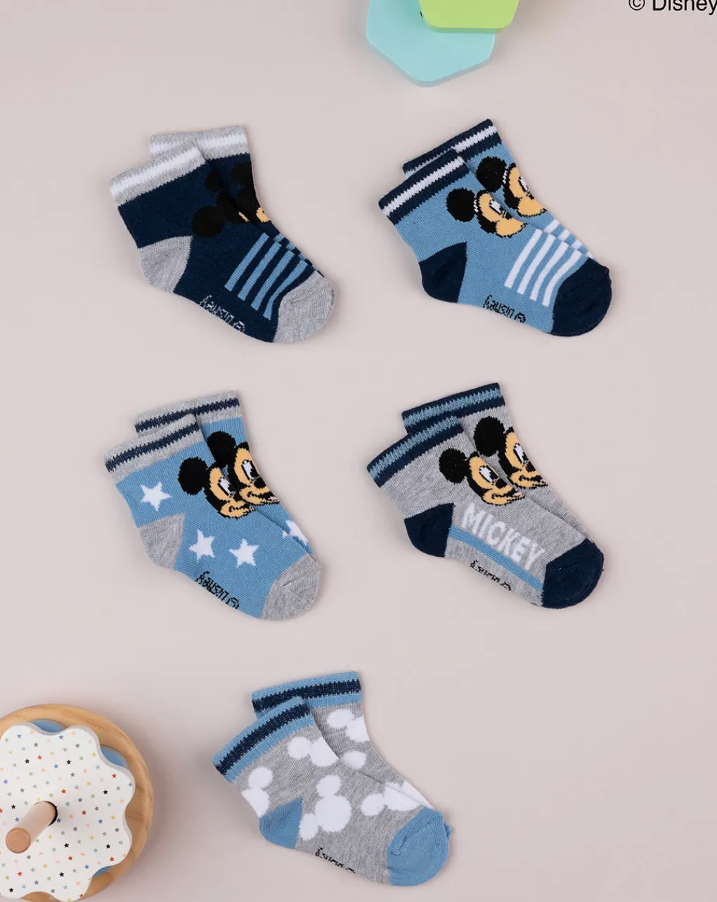 Prenatal Body Intimo E Calze-Pack 5 Calze Boy "Mickey Mouse”