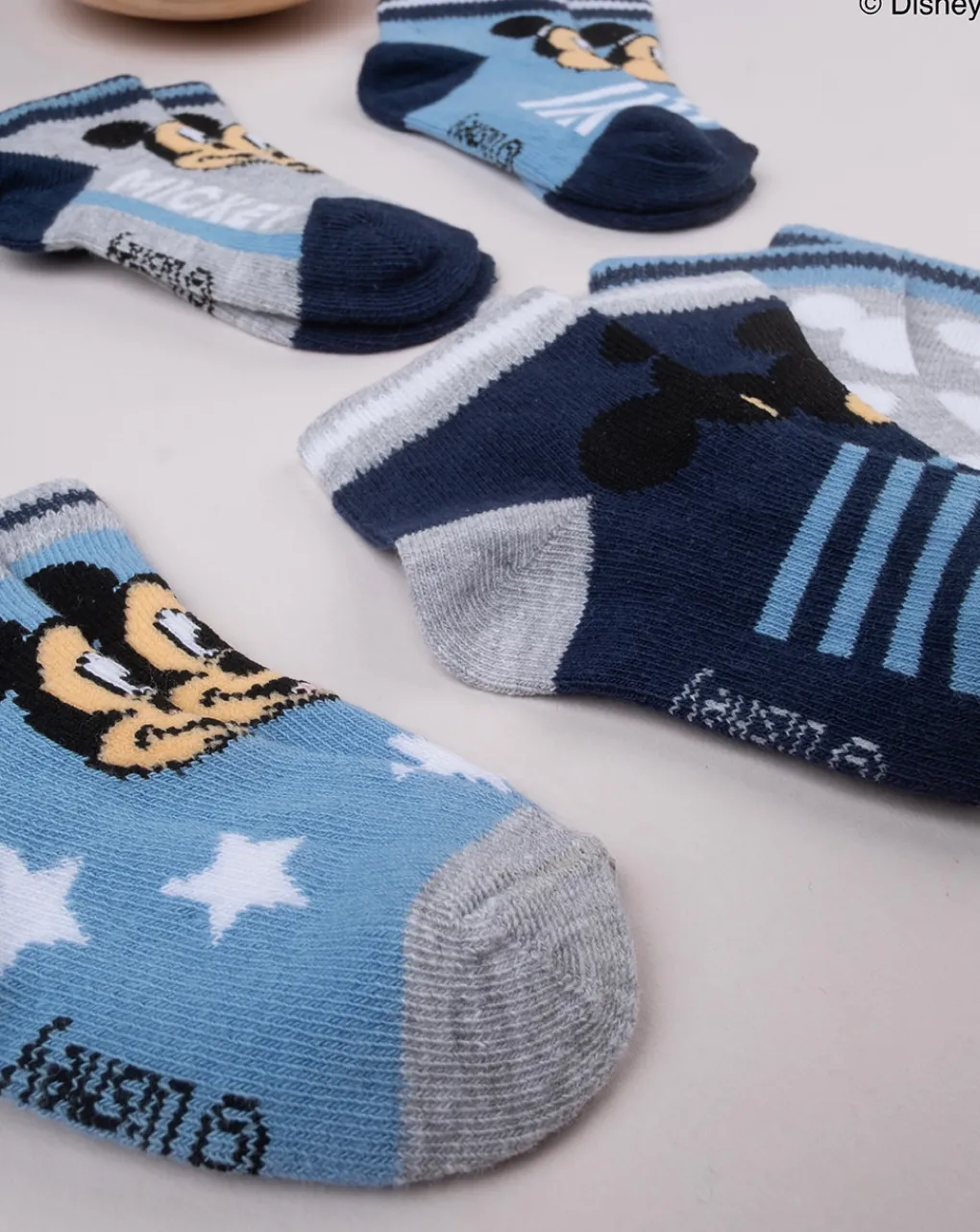 Prenatal Body Intimo E Calze-Pack 5 Calze Boy "Mickey Mouse”