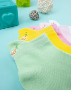 Prenatal Intimo E Calze-Pack 5 Calze Corte Bambina Frutta