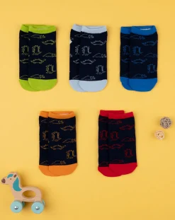 Prenatal Intimo E Calze-Pack 5 Calze Corte Bambino Dinosauri