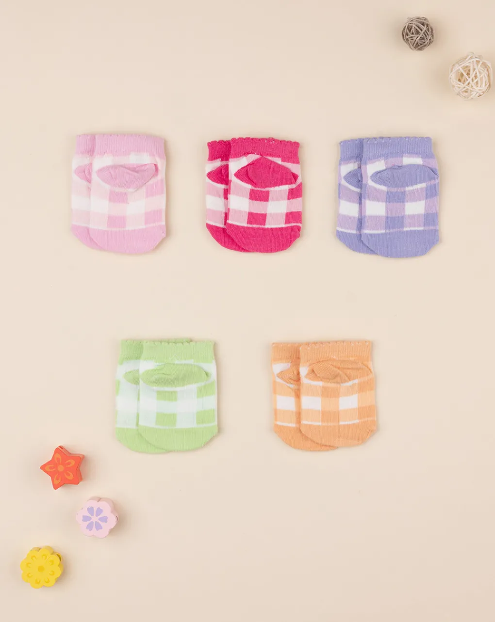 Prenatal Body Intimo E Calze-Pack 5 Calze Corte Bimba Frutta