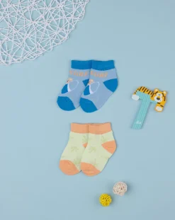 Prenatal Scarpine E Calze-Pack 2 Calzine Neonato "Surf Dude”