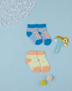 Prenatal Scarpine E Calze-Pack 2 Calzine Neonato "Surf Dude”