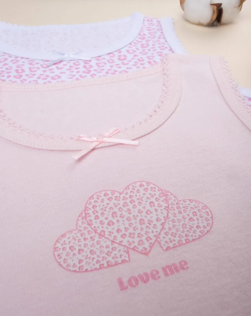 Prenatal Intimo E Calze-Pack 2 Canotte Intime Bambina