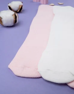 Prenatal Body Intimo E Calze-Pack 2 Collant Bimba Bianco E Rosa