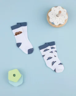 Prenatal Scarpine E Calze-Pack 2 Gambaletti Bimbo "Dino”