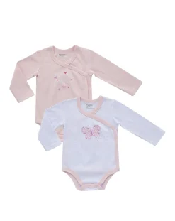 Prenatal Magliette E Body Intimi-Pack 2 Pezzi Body Con Manica Lunga E Stampa Farfalle