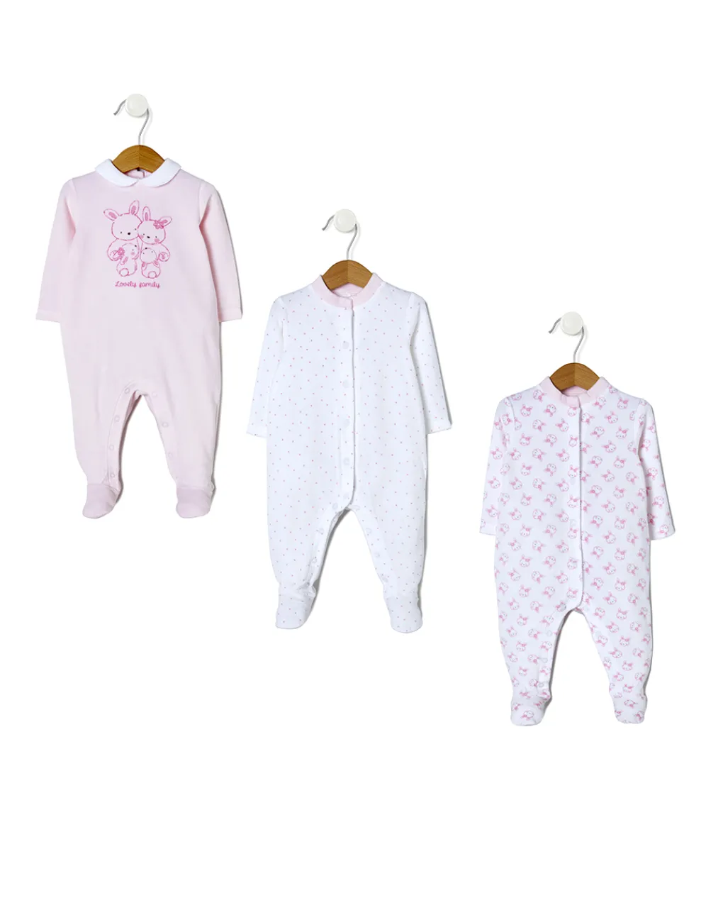 Prenatal Abiti Completi E Tutine-Pack 3 Pezzi Tutine In Ciniglia