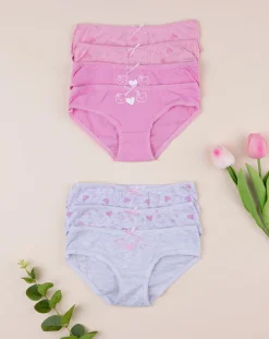 Prenatal Intimo E Calze-Pack 7 Slip Bambina Stampati