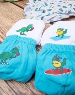 Prenatal Body Intimo E Calze-Pack 7 Slip Bimbo Dinosauri