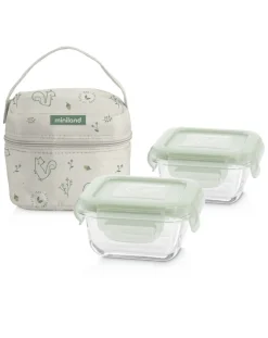 Miniland Thermos E Contenitori Pappa-Pack-2-Go Natursquare Chip
