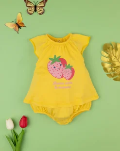 Prenatal Abiti Completi E Tutine-Pagliaccetto Bimba Jersey Giallo