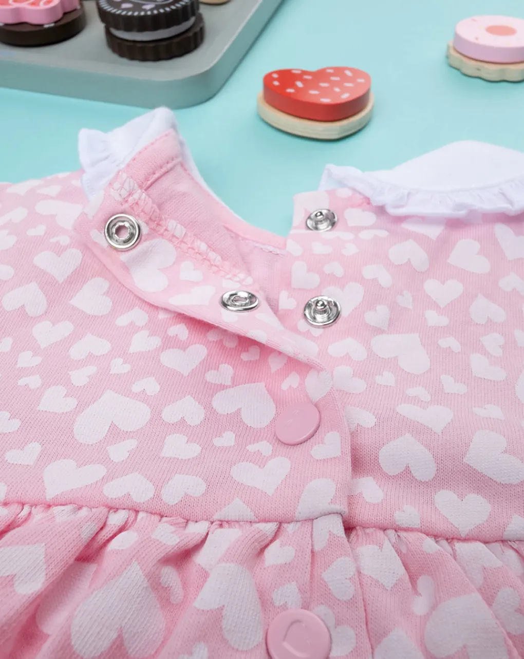 Prenatal Abiti Completi E Tutine-Pagliaccetto Bimba Jersey A Fiori