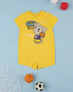 Prenatal Abiti Completi E Tutine-Pagliaccetto Bimbo "Basketball” Giallo